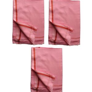 Bhagalpuri Ethnic Large Gamcha Towel Pink Pack Of 3 B078ngkwsl.jpg