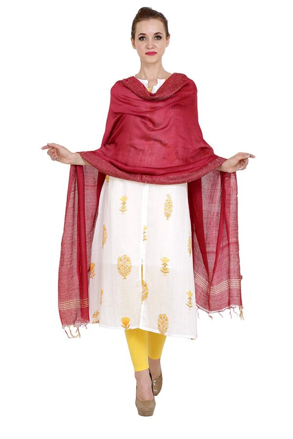 Bhagalpuri-Ethnic-Style-Maroon-Golden-Multi-Striped-Dupatta-For-Women-B07DSH87YQ.jpg