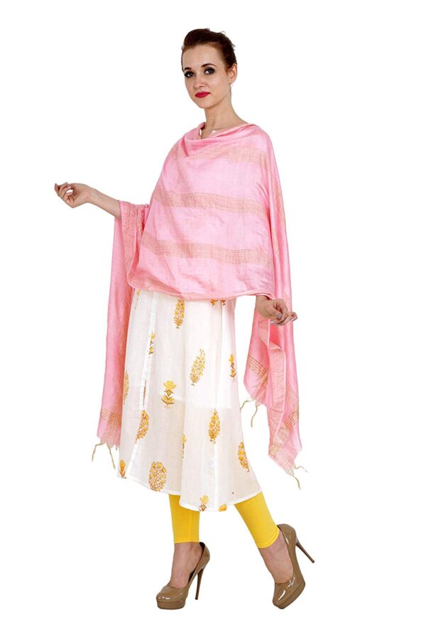 Bhagalpuri-Ethnic-Style-Pink-Golden-Multi-Striped-Dupatta-For-Women-B07DSHLYSW-2.jpg