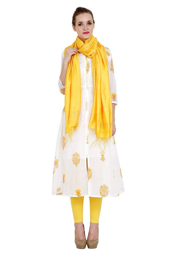 Bhagalpuri-Ethnic-Yellow-Golden-Multi-Striped-Dupatta-For-Women-B07DSCJH4T-4.jpg