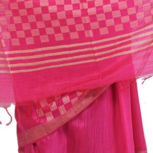 Bhagalpuri Handloom Art Silk Pink Saree Border B077zbzf95.jpg
