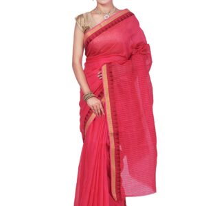 Bhagalpuri Handloom Art Silk Red Saree B077zdrb7q.jpg