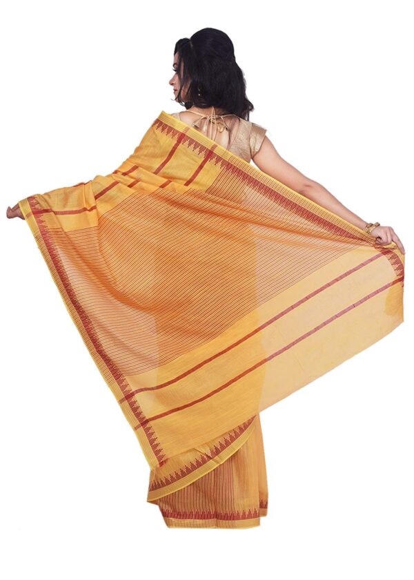 Bhagalpuri Handloom Art Silk Yellow Saree Red Border B0785t4d6n 3.jpg