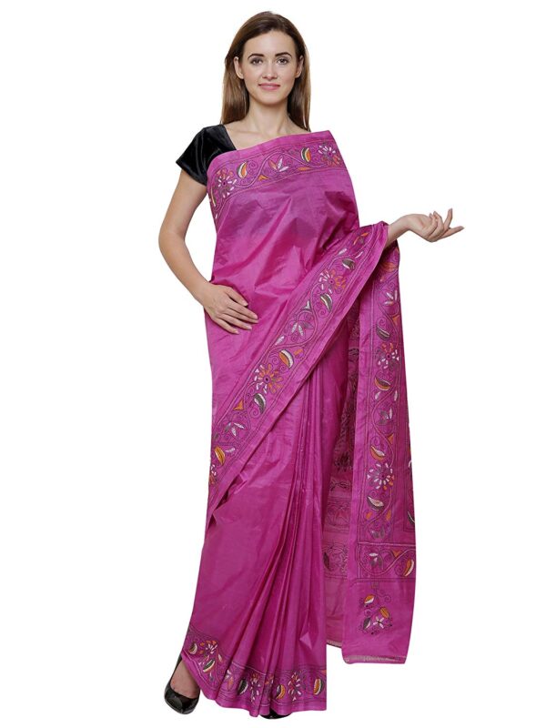 Bhagalpuri-Tussar-Silk-Hand-Embroidered-Saree-Pink-B077ZDMMX9.jpg