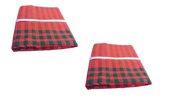 Cotton Bath Towel Handloom Large Gamcha Towel Red Line Pack Of 2 B078n4pw5v.jpg