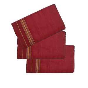 Cotton Bath Towel Handloom Large Gamcha Towel Red Plane Pack Of 3 B078n4ptnr.jpg
