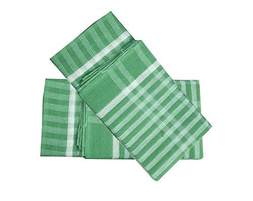 Cotton Bath Towel Handloom Large Gamcha Towels Green Pack Of 2 B078n4pwnf.jpg
