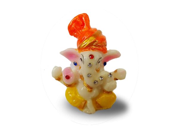 Ethnicalive Ganesh Jee Marble Orange Pink Religious Gift Vastu Showpiece Gift Items Car Dashboard B075swmp9t.jpg