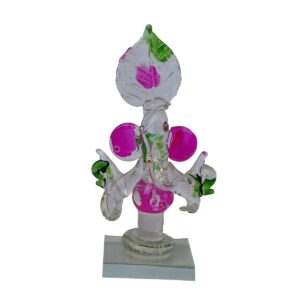 Ethnicalive Ganesh Jee In Crystal Transparent Pan Patta Pink Colour Religious Gift Vastu Showpiece Gift Items B075t3fqcm.jpg