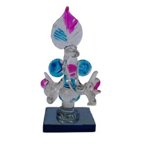 Ethnicalive Ganesh Jee In Crystal Transparent Pan Patta Religious Gift Vastu Showpiece Gift Items B075tb9cd3.jpg