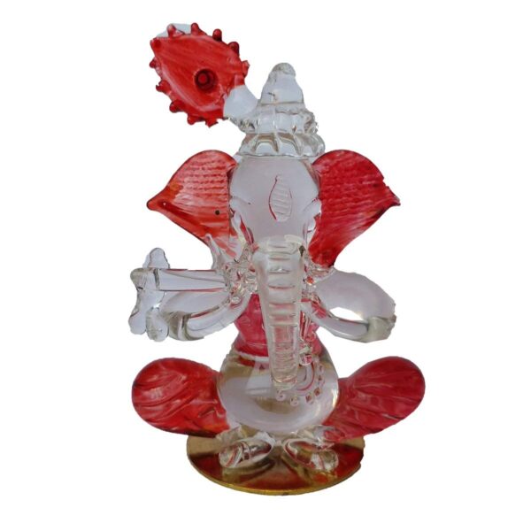 Ethnicalive Ganesh Jee In Crystal Transparent Playing Basuri Red Colour Religious Gift Vastu Showpiece Gift Items B075tb9cdl.jpg
