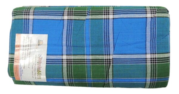 Ethnicalive Organic Bhagalpuri Pure Cotton Lungis For Men 2 Meter Set Of 1 Bluegreen Combination B07hg8ysx5 2.jpg