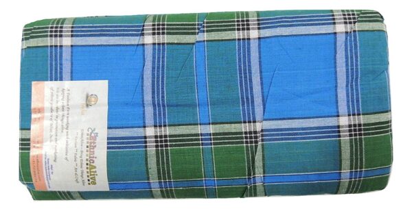 Ethnicalive Organic Bhagalpuri Pure Cotton Lungis For Men 2 Meter Set Of 1 Bluegreen Combination B07hg8ysx5.jpg