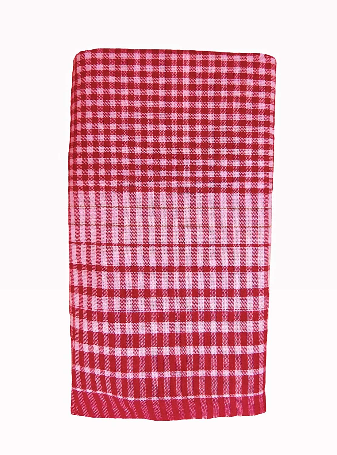 Cotton Bath Towel Handloom Large Gamcha Towels Red EthnicAlive