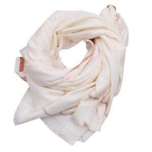 Bhagalpuri Ethnic Large Gamcha Towel Pure White
