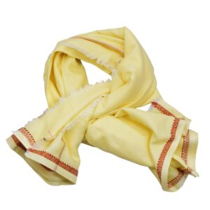 Bhagalpuri Ethnic Large Gamcha Towel Yellow