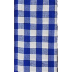 Bhagalpuri Handloom Men Lungi White Blue Check