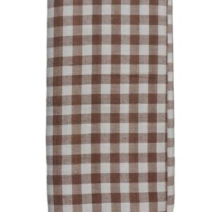 Bhagalpuri Handloom Men Lungi White Brown Check