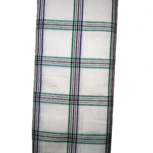 Bhagalpuri Handloom Men Lungi White Check
