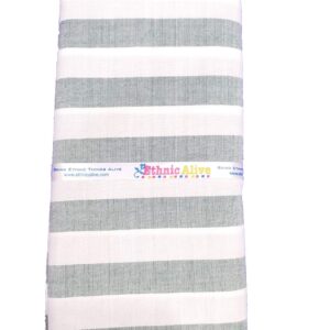 Bhagalpuri Handloom Men Lungi White Light Black line