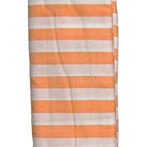 Bhagalpuri Handloom Men Lungi White Orange Striped