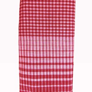 Cotton Bath Towel Handloom Large Gamcha Towels Red
