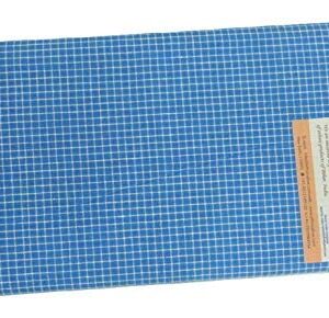 EthnicAlive Organic Bhagalpuri Blue & White line Pure Cotton Lungis for Men, 2 meter Set of 1 (blue Colour)