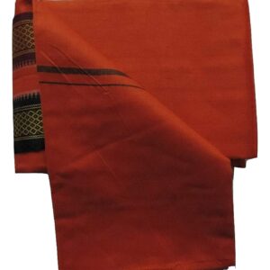EthnicAlive Organic Bhagalpuri Ethnic Large Politician Gamchha Towel Deep Red Patta Pack of 1