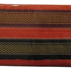 EthnicAlive Organic Bhagalpuri Handloom Gamcha Towel Red Black Pack of 1