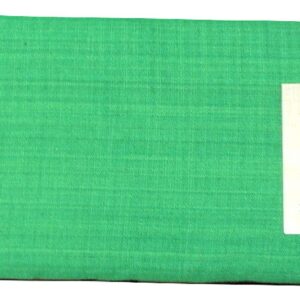 EthnicAlive Organic Bhagalpuri Pure Cotton Lungis for Men, 2 meter Set of 1 (Multi Colour) Green Colors