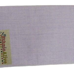 EthnicAlive Organic Bhagalpuri Pure Cotton Lungis for Men, 2 meter Set of 1 blue colour 100% cotton