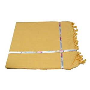 Ethnicalive Handloom Bhagalpuri Andi Dull Chadar Yellow Large Size Pack of 2