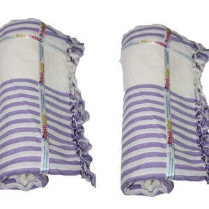 Ethnicalive Handloom Bhagalpuri Handloom Dull Chadar Nevy Blue Pack of 2