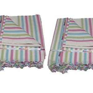 Ethnicalive Handloom Bhagalpuri Handloom Dull Four Colour Patta Pack of 2
