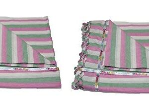 Ethnicalive Handloom Bhagalpuri Handloom Dull Multi Colour Patta Pack of 2