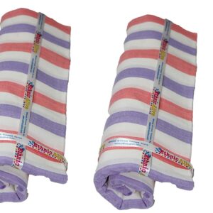 Ethnicalive Handloom Bhagalpuri Handloom Dull Red Blue Patta Pack of 2