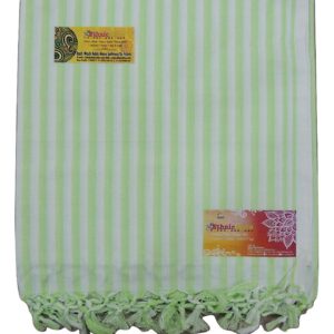 Ethnicalive Handloom Bhagalpuri Organic Andi Dull Chadar Two Color Striped Pack of 1