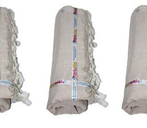 Ethnicalive Handloom Bhagalpuri Organic Handloom Dull Chadar Brown Pack of 3