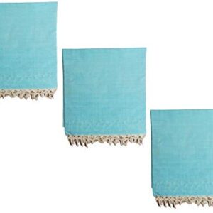 Ethnicalive Handloom Bhagalpuri Organic Handloom Dull Chadar Navy Pack of 3