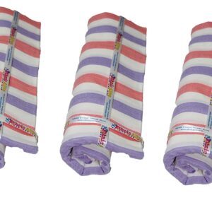 Ethnicalive Handloom Bhagalpuri Organic Handloom Dull Red Blue Patta Pack of 3