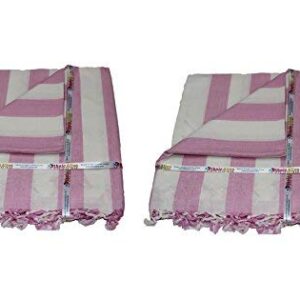Ethnicalive Handloom Bhagalpuri Silky Soft Dull Chadar Light Pink Pack of 2