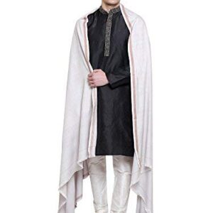 Ethnicalive Handloom Social Event Gifting White Casual Shawl