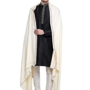 Ethnicalive Handloom Social Event Gifting White Casual Shawl