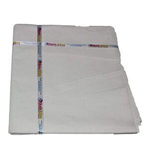 Handloom Bhagalpuri Pure White Cotton Fabric