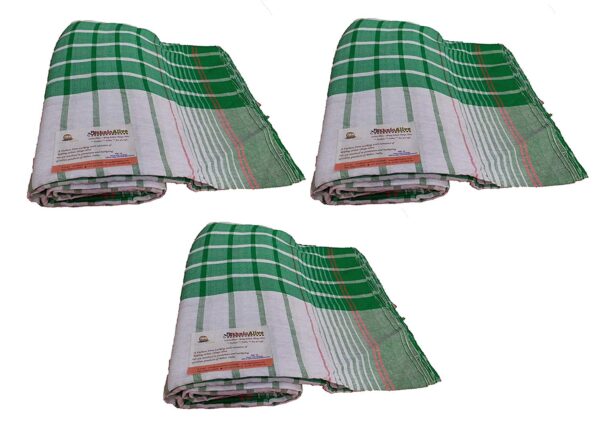 Cotton bath towel large gamcha towel red line pack of 3 b078nf4x2f 2.jpg