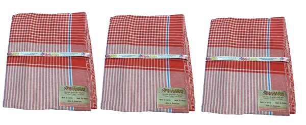 Cotton bath towel large gamcha towel red line pack of 3 b078nf4x2f.jpg