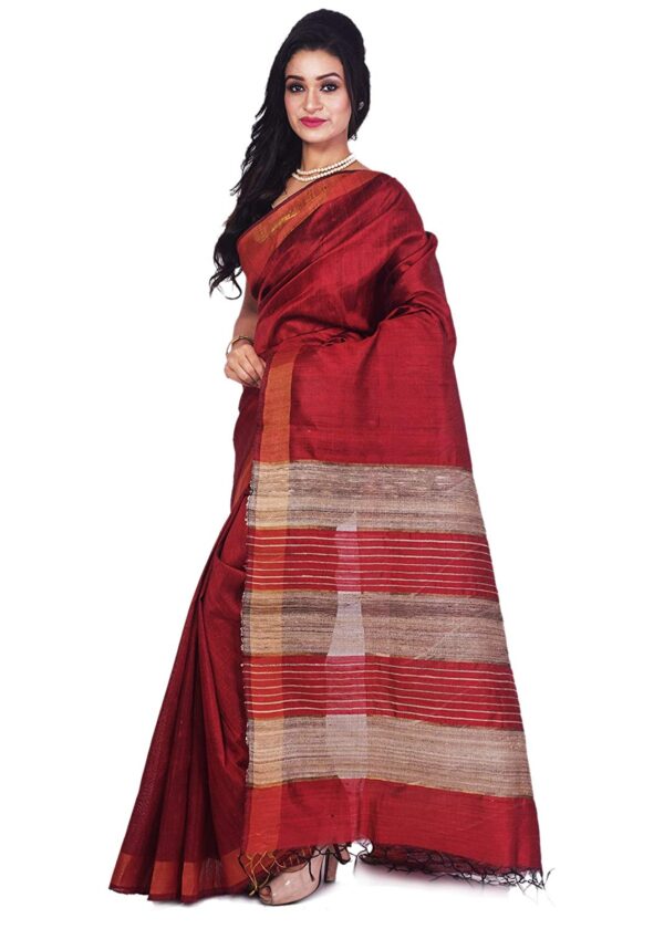 Ethnicalive bhagalpuri handloom pure tasar silk saree b07466qdzb 2.jpg