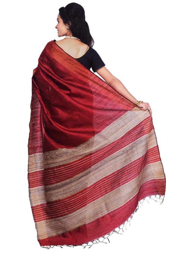 Ethnicalive bhagalpuri handloom pure tasar silk saree b07466qdzb 3.jpg
