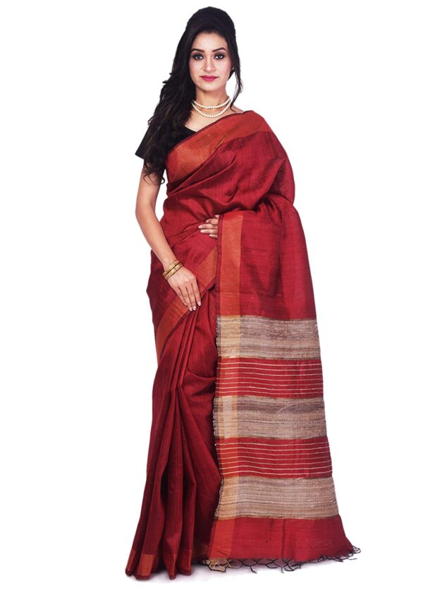 Ethnicalive bhagalpuri handloom pure tasar silk saree b07466qdzb.jpg
