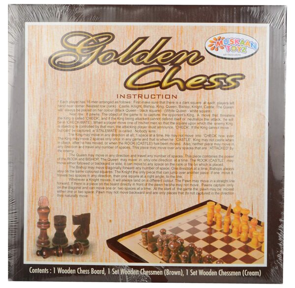 Muskaan toys golden wooden chess 33 pieces b06vwt369x 2.jpg